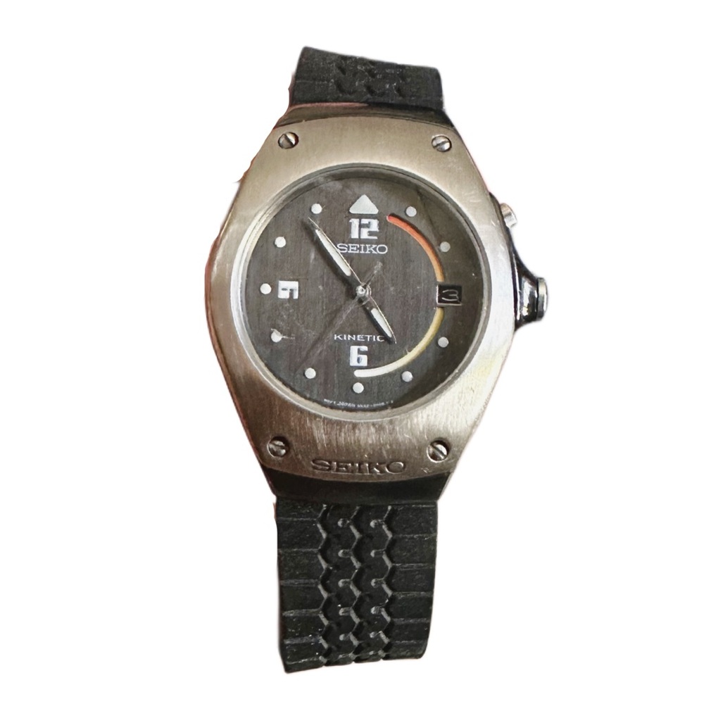 Seiko Arctura Kinetic Watch  5M42-0E39 Stainless Steel VINTAGE Collectible